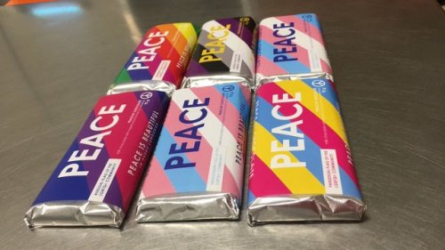thejusticethatissocial:You can buy Peace by Chocolate’s Pride Bars here! While quantities last