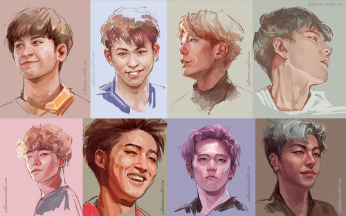 ygfbttc: Compilation of my Ikon studies. There’re two pics of Donghyuk because well… it