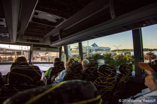 8.7.2014 - day 6 on the West Coast Trail - busing back to Vancouver.. after hiking for almost a week