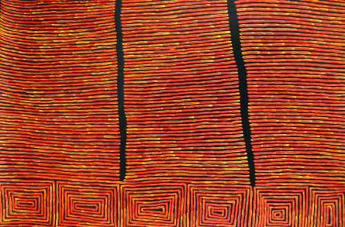 Ronnie Tjampitjinpa (Aboriginal, b.1943)Fire Dreaming, 2008 Synthetic polymer paint on canvas