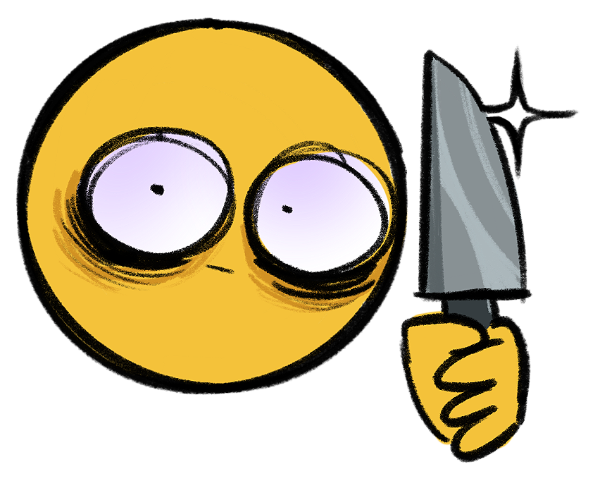 I've been drawing Cursed Emojis recently, here's one I really hate