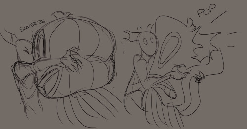 silk-ward: man you guys doing all the gay monsters are way ahead of me, i’m still trying to figure out ow to draw the beast beyond the silhouette. …the bottom ones were when i got really tired….. 