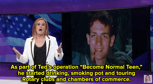 nopressurejohn: micdotcom: Watch: Samantha Bee just destroyed Ted Cruz beyond recognition. Sam Bee E