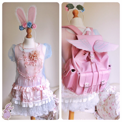 pixie-late:Kawaii kei/ Fairy kei outfit coordination by me for Pixie BunnyFeaturing Rosey Rabbit Flo