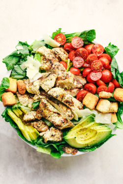 Foodffs: Grilled Chicken Caesar Avocado Salad Follow For Recipes Get Your Foodffs