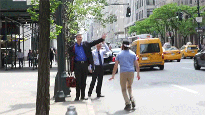 existentialismandmakeup:miikachu:onlylolgifs:High Five New YorkSee? Now this is a prank. Something s