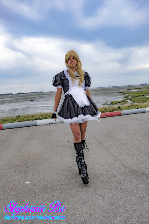 Sissy Maid at the Sea