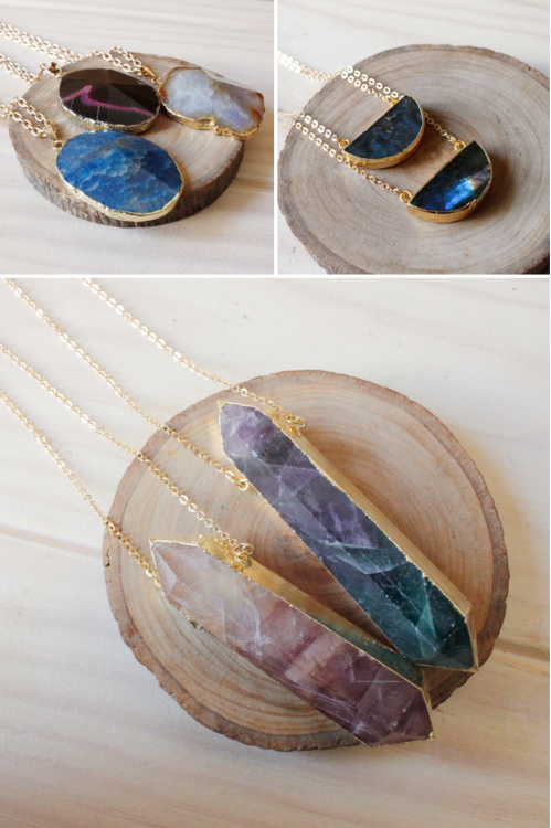 memoirsofanantistar:culturenlifestyle:Unique Bohemian Gemstone Jewelry by Ewelina PasNew Jersey-base