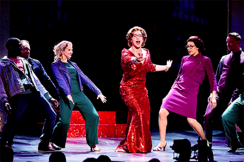 Santino Fontana and the cast of Tootsie perform onstage during the 2019 Tony Awards at Radio City Mu