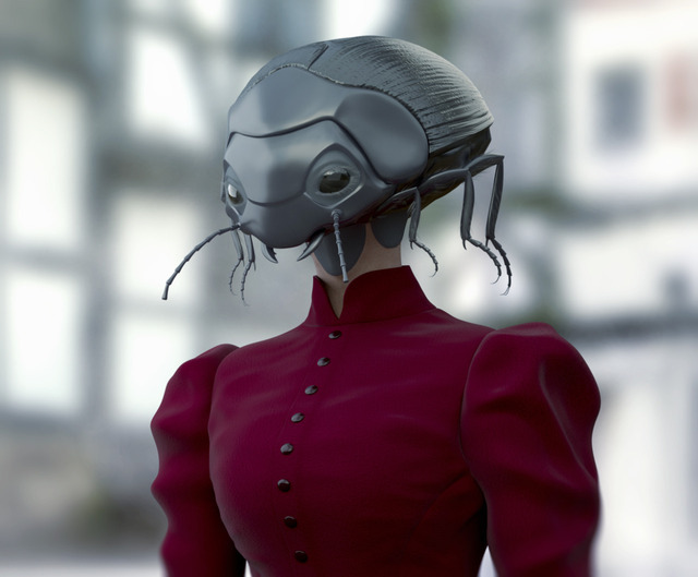 かみなり雲 磁器 ブローチ mememe イギリス 作家もの くも 雲 9