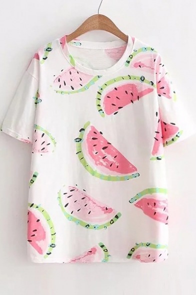 craftyrunaway:Adorable Tees & Hoodie (Gift idea)Watermelons - Pineapples Girl - CactusFish - Cat