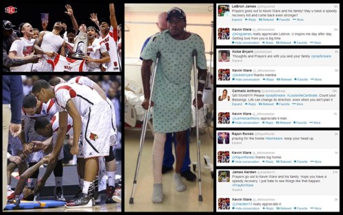 this is for all the louisville fans out there… go cardinals and much love and respect to kevin ware. that is all
