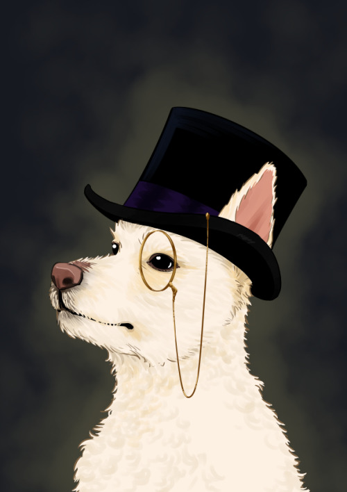 I drew a puppy =3 Say hi to Joey, this very classy girl.*pst* commissions info here