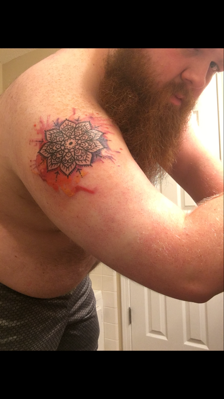 furrrybear: yeldem521: Got a new tattoo and I’m wanting to show it off. I know,