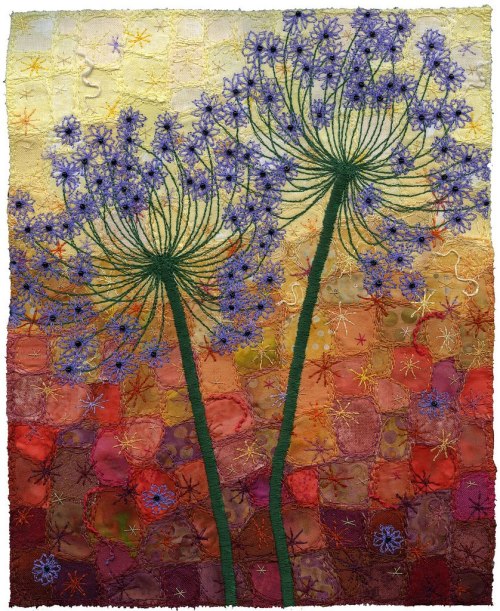 Autumn Allium   -  Kirsten ChursinoffEmbroidery Textile ArtistGerman-CanadianPhotography : Ernest Sc