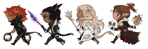 Lil chibis of all my boys bc I needed that in my life.Look at them go! They’re off to do good 