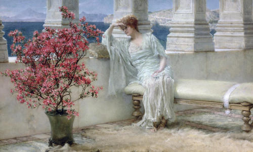 vinterkosmos: Her Eyes Are With Her Thoughts And They Are Far AwaySir Lawrence Alma-Tadema