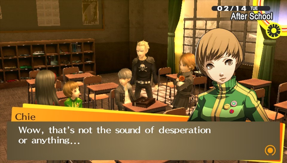Persona 4 The Golden: Chie vs. Valentine&rsquo;s Day &frac14; A normal start