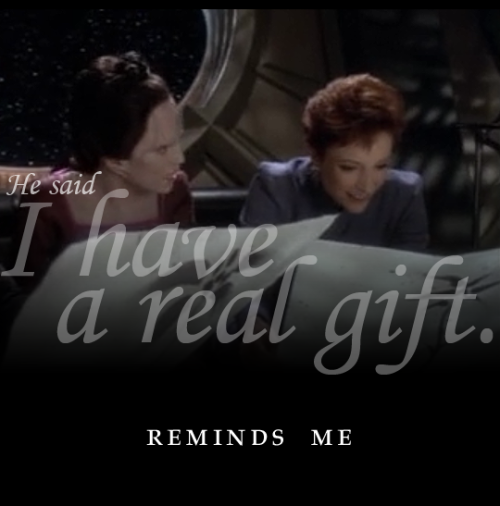 ds9au:Kira × Ziyal × art (split version; single image version here)Two of Kira’s foils, Ziyal and Il