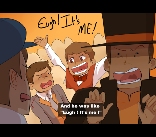 When I saw this post I told myself : “Ok let’s go draw a stupid layton in a shitty comic