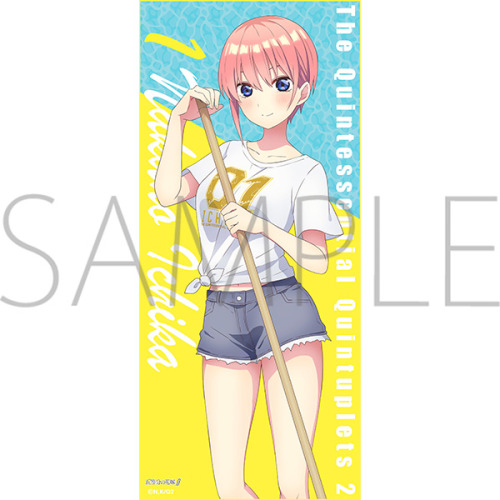 Gotoubun no Hanayome ∬ - Goods with new illustrations (Pool Cleaning) by Movic. Release: 17 July 202