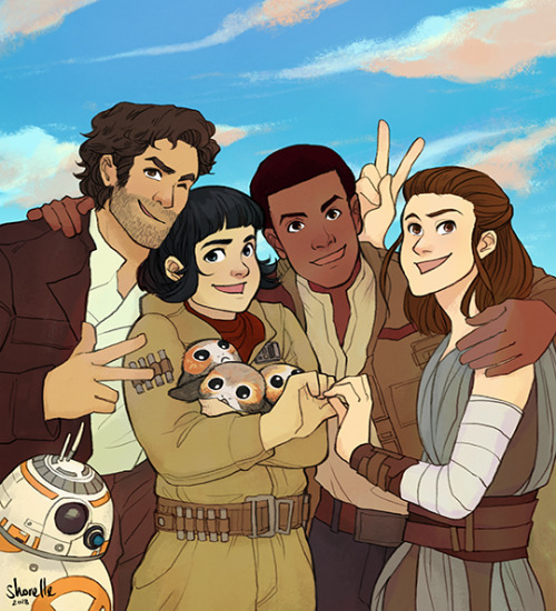 I love how an iconic sequel trilogy trio became an iconic sequel trilogy quartet &lt;3 #SQUADGOALS