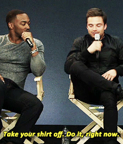 bluetiefling:  Fan: [talking about Sebastian’s favorite comic Bucky arc] No love