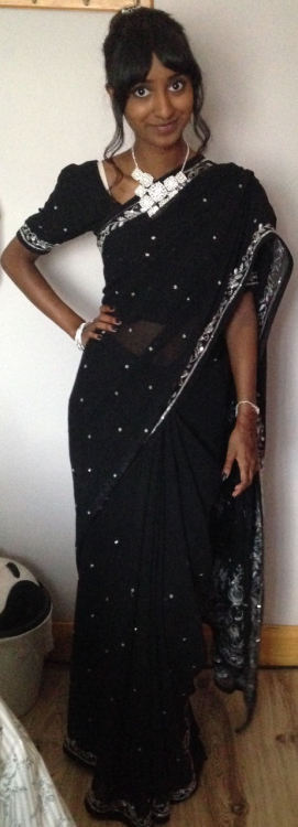 wolfpalace:Nothing like dark skin + dark sari combo to cause outrage with your South Asian relatives