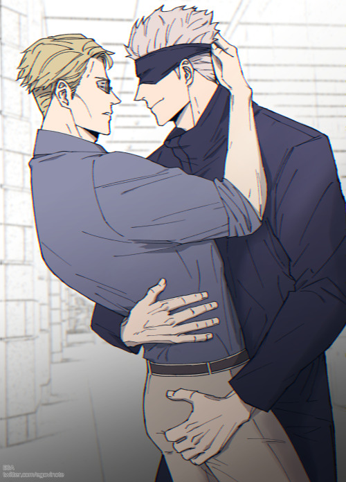 JJK (Jujutsu Kaisen) - Gonana (=Gojonana = Satoru Gojo x Kento Nanami)  Original Source - tw