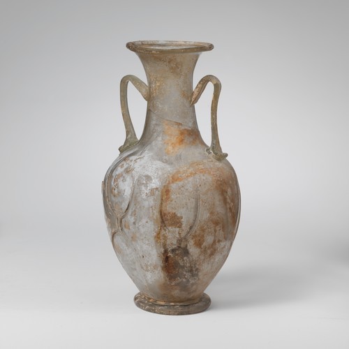 met-greekroman-art:Glass amphora (two-handled bottle), Metropolitan Museum of Art: Greek and Roman A