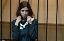 Masaakimonster:  “Nadezhda Tolokonnikova Looks Out From A Holding Cell During This