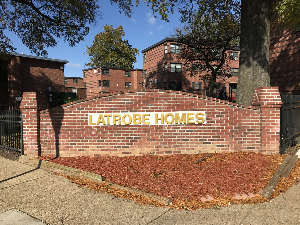 Entrance Sign Latrobe Homes 900 E Madison Baltimore Heritage