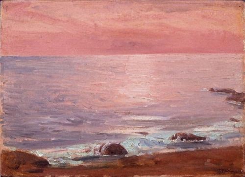 wonderwarhol:Sea Landscapes by Japanese artist Fujishima Takeji (1867-1943)The Sea at Sunrise l Oara