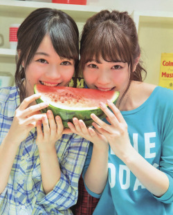 akb48wallpapers:  Erika Ikuta &amp; Nanase Nishino