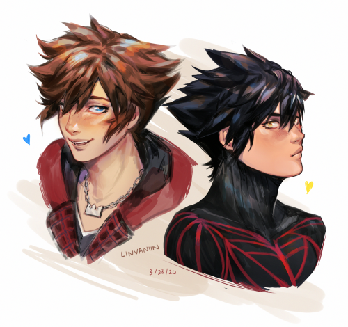  happy 18th anniversary of KH, one of my most beloved series!!! did portraits of the birthday boys s