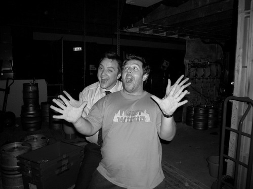 brynnasaurus: Final day of shooting Shaun of the Dead // July 16, 2003 (via Edgar Wright)