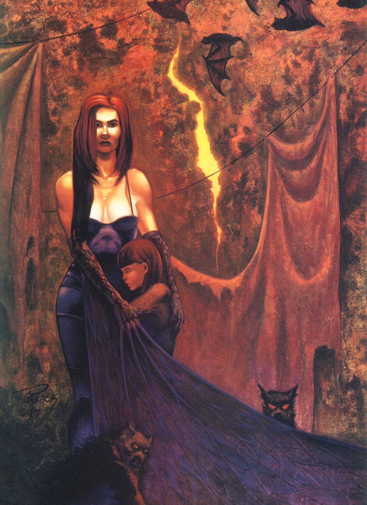 Alan Pollack, ‘The Queen of Yesterday’ by Sally McBride, “Realms of Fantasy”, Vol. 4, #3, 1998
Source