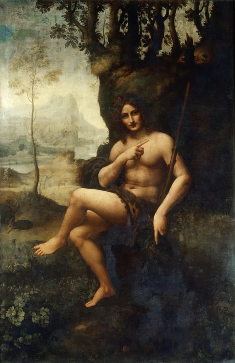 Saint John the Baptist, known as Bacchus, workshop of Leonardo da Vinci (1452-1519)