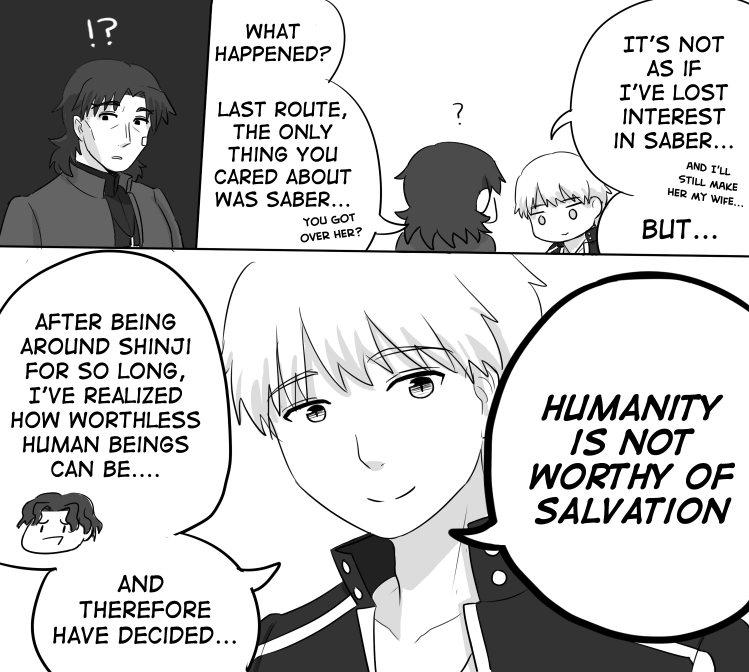 mayoday:  Team Yuetsu’s UBW!I had the idea to draw this before the anime aired