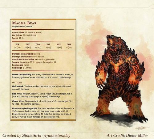 As a DM, sometimes you just have to warm your party up by giving them a magma bear hug! #gaming #gam