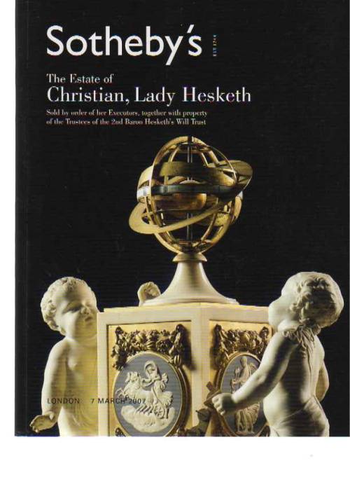 Christian (Kisty), Lady Hesketh, was born into wealth and privilege. She saw much of the wealth go, 