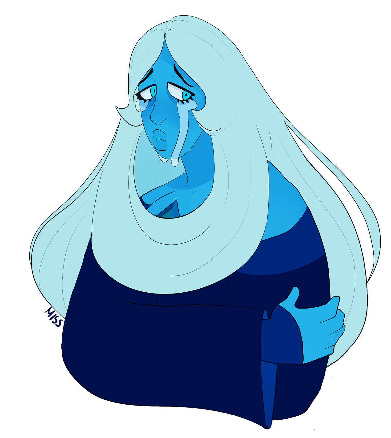 misspolycysticovaries:i was sad so i drew this sad diamond