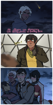 maruz-panteno:  besh-drawing-stuff:  pepplemint:  more role switch since ya’ll asked. Figured these one made most sense?  Lance went to Kerberos, not as a pilot but as a student/intern of some sort Allura’s father was the pilot of the Kerberos crew