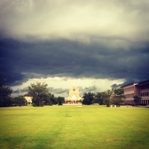 The weather was pretty scary yesterday. #nst14 #nst2014 (at Ave Maria Oratory)