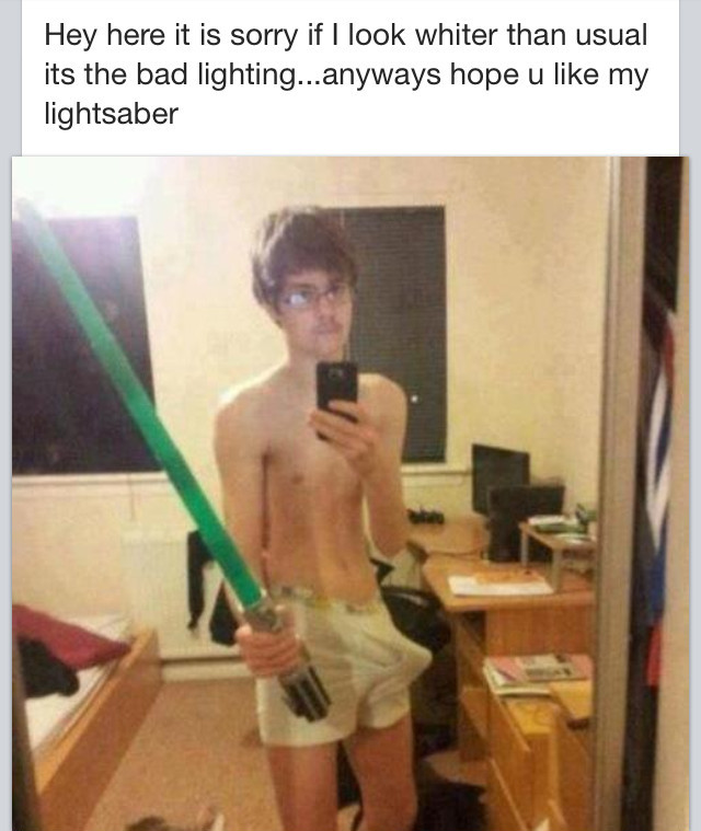 freshie:  Props to OP. (edited to crop slightly)  Light saber? How about the saber