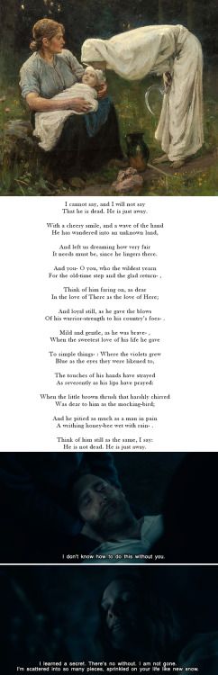 death by janis rozentals, 1897 // away by james whitcomb riley // the haunting of hill house (mike f