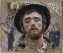 19thcenturyboyfriend:  Self-Portrait (1877), Francesco Paolo Michetti 
