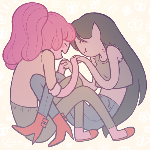 gilwing:butterflies and bees~~RIP Adventure Time, ty for finally giving the OG cartoon wlw icons the