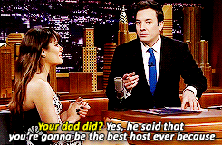 fallontonight:  Lea Michele and Jimmy break down how he made his new album Louder!
