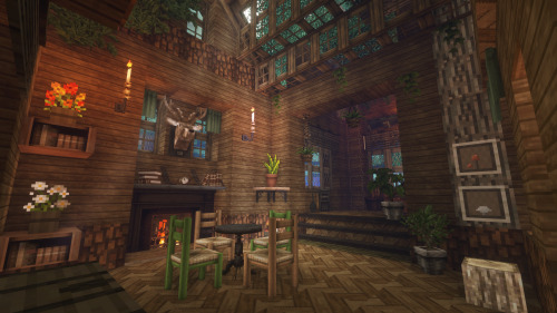 chillcrafting:a cabin I made and currently living in (Minecraft)